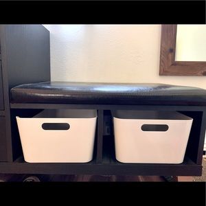 2pcs Brand New IKEA VARIERA box, storage container, white, Made in Taiwan